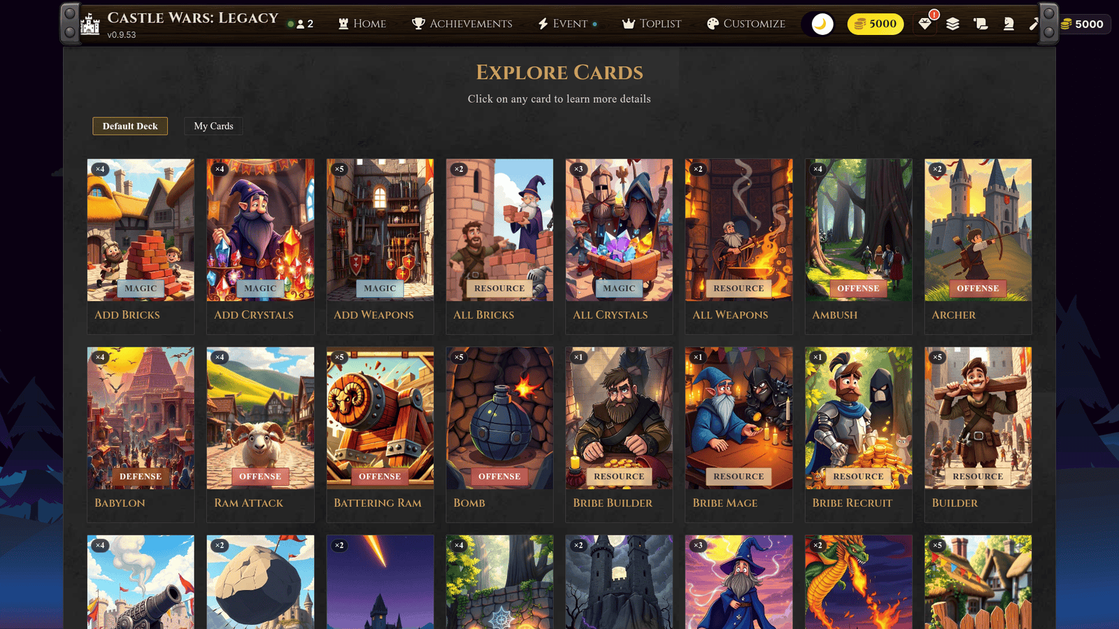 Custom deck builder