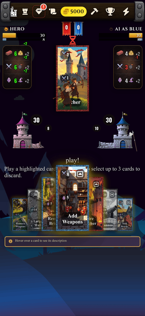 Gameplay on phone