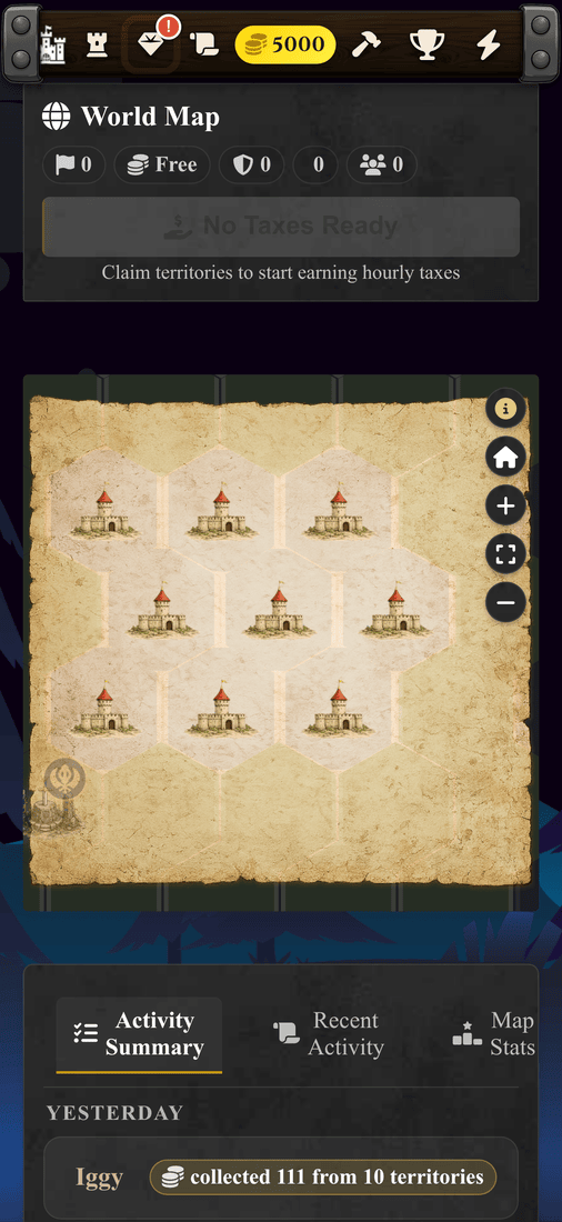 World map on phone
